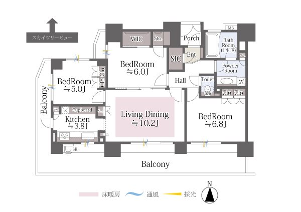 クリオ両国弐番館KMK 間取図・土地図