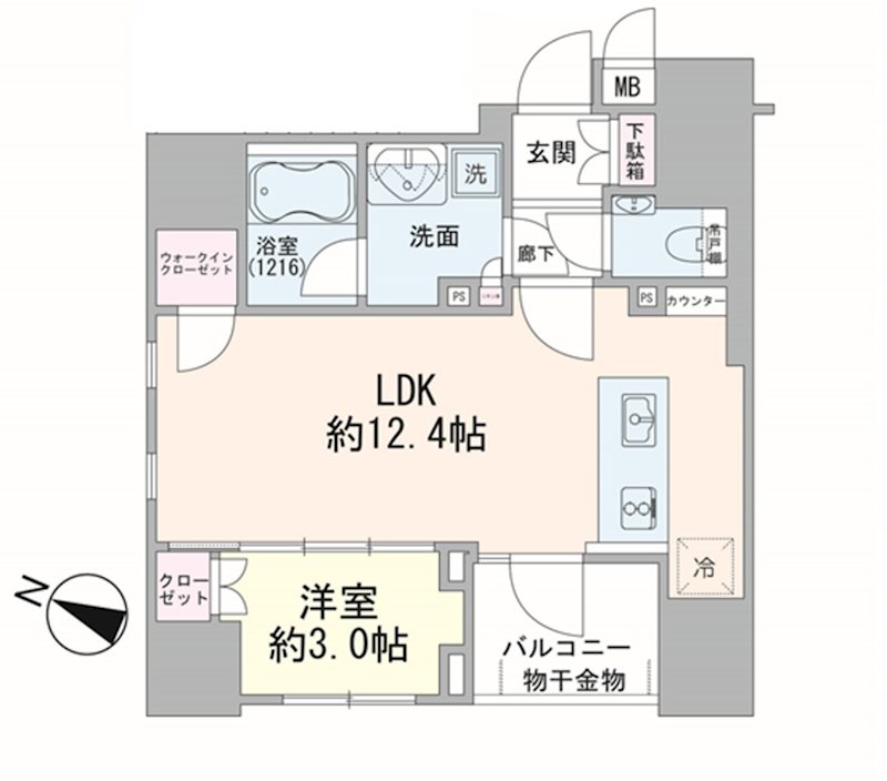 プレミスト渋谷宮益坂 間取図・土地図