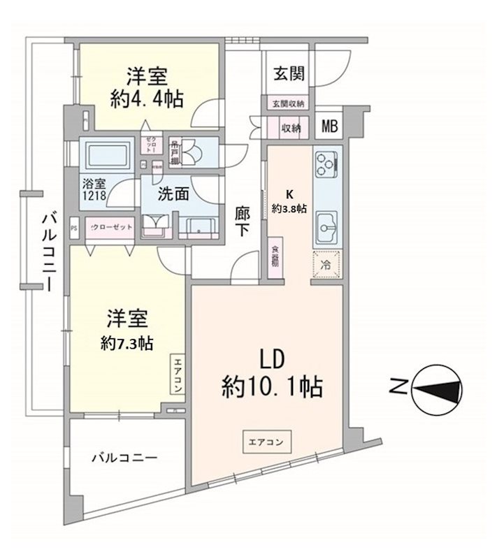 グランドメゾン都立大学 間取図・土地図