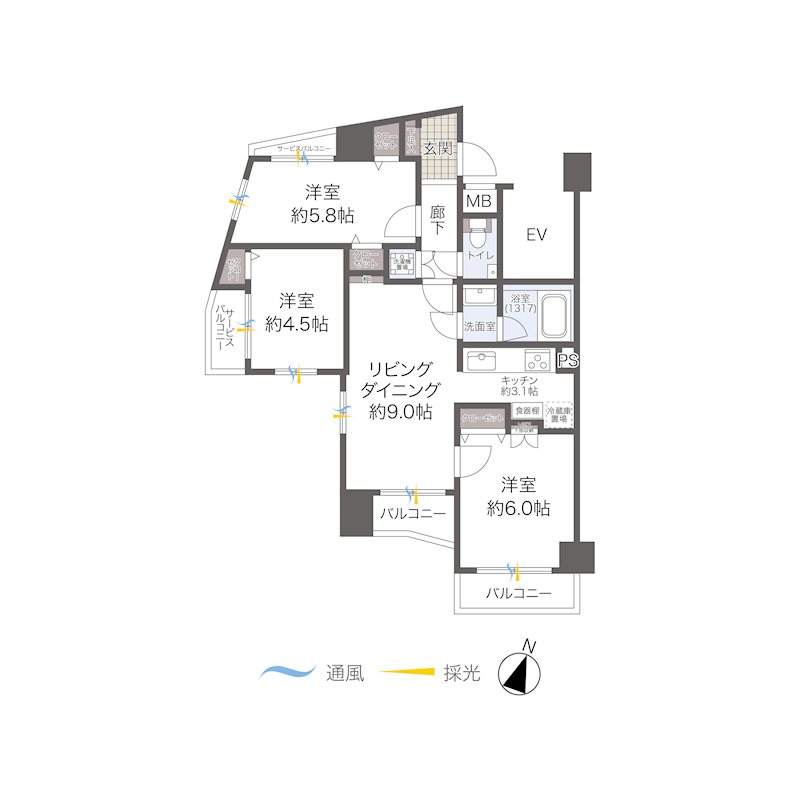 ダイアパレス三軒茶屋トゥワメゾン 間取図・土地図