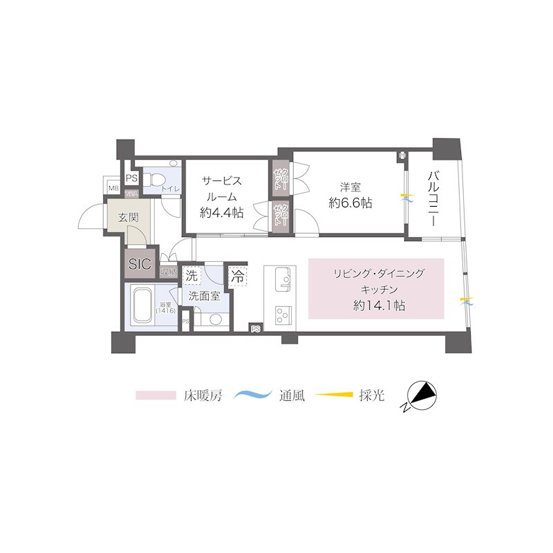 ジェイパーク小石川 間取図・土地図