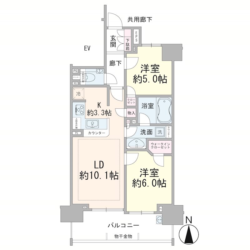 シティハウス板橋大山 間取図・土地図